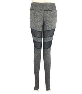 Two-section mesh stitching sports leggings