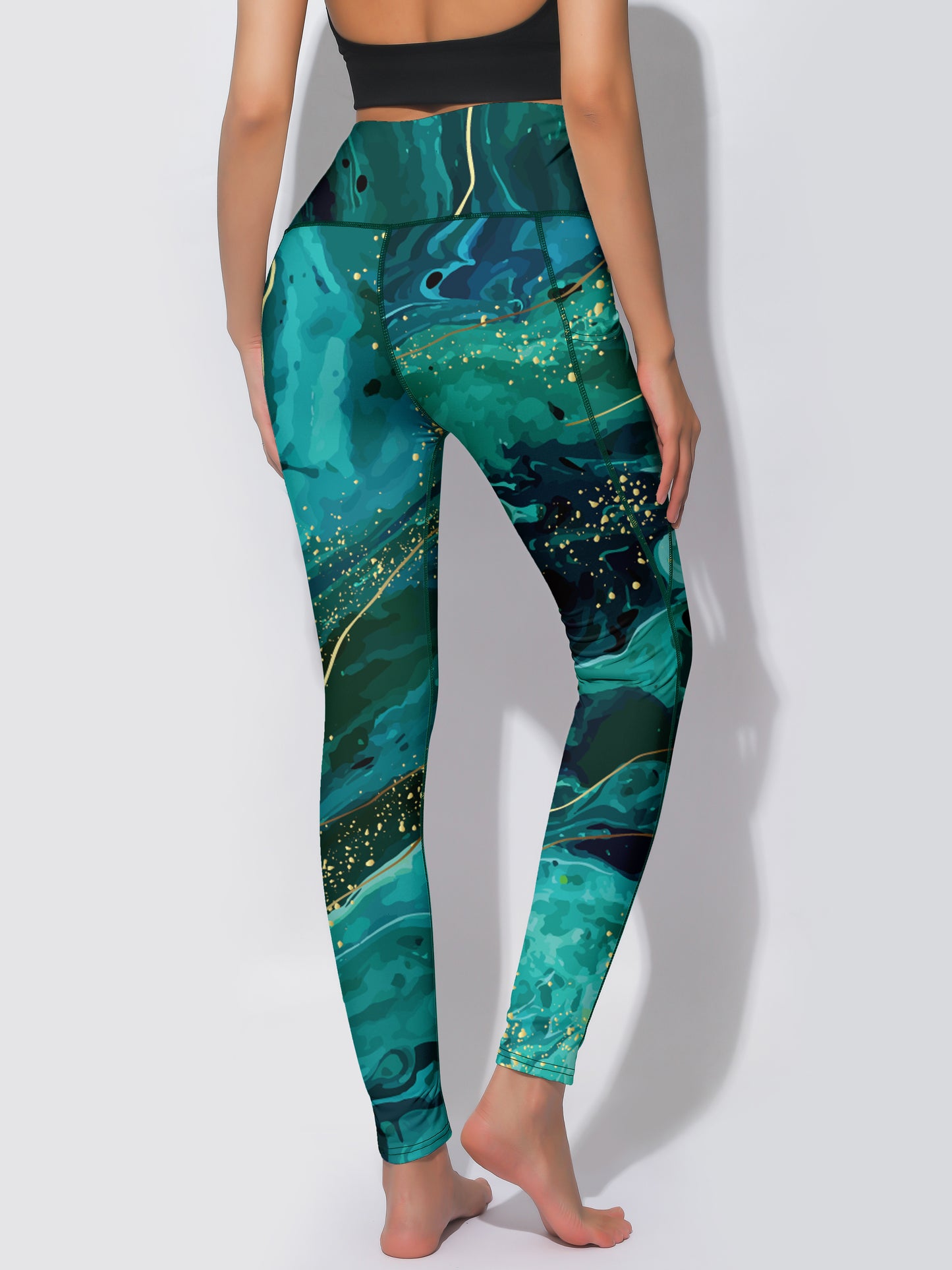 High Waisted Tummy Control Seamless Yoga Pants, Plus Size Comfort Leggings for Women