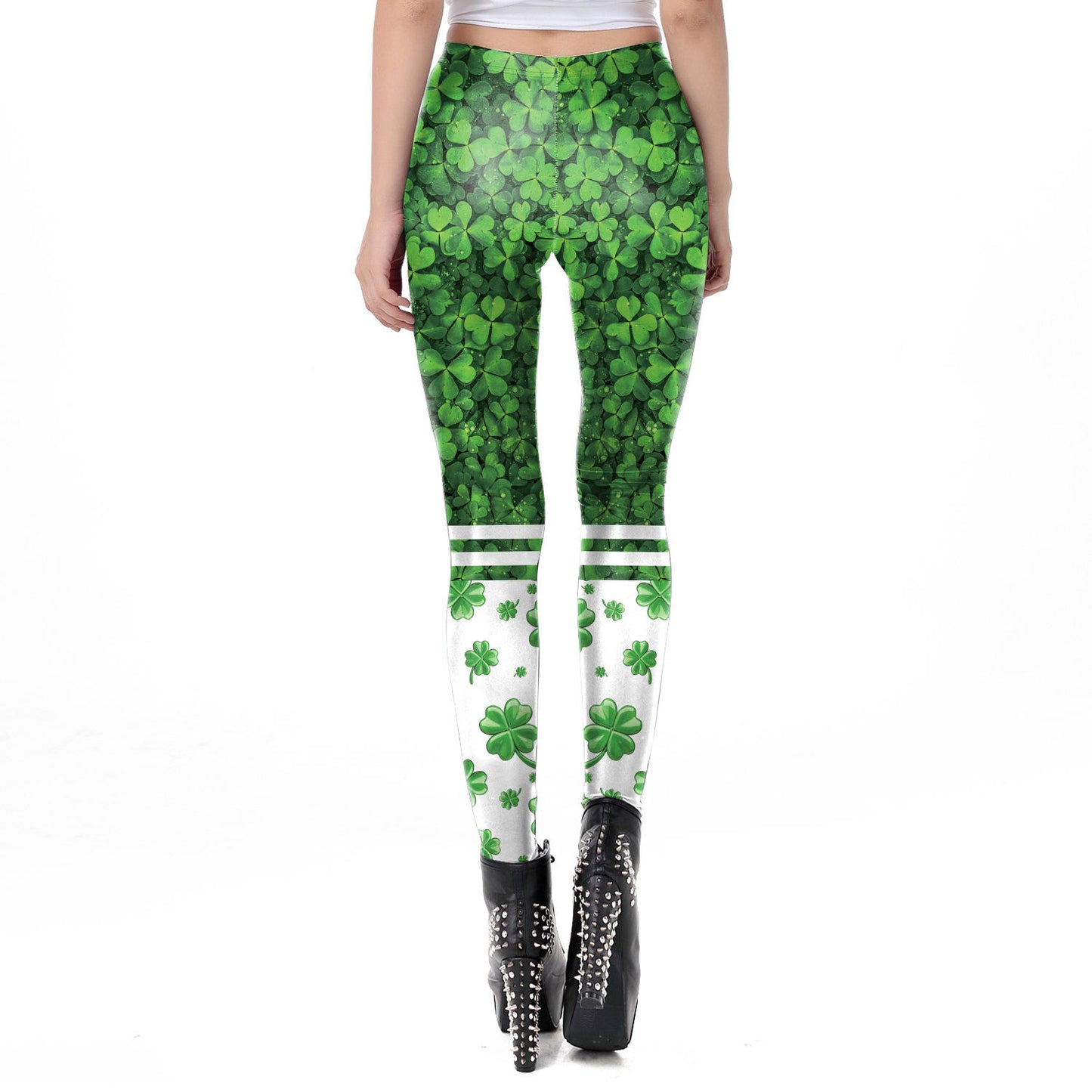 High Waist Women's St. Paddy's Day Fitness Pants