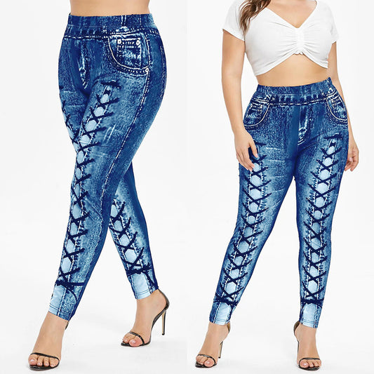 Digital print yoga pants
