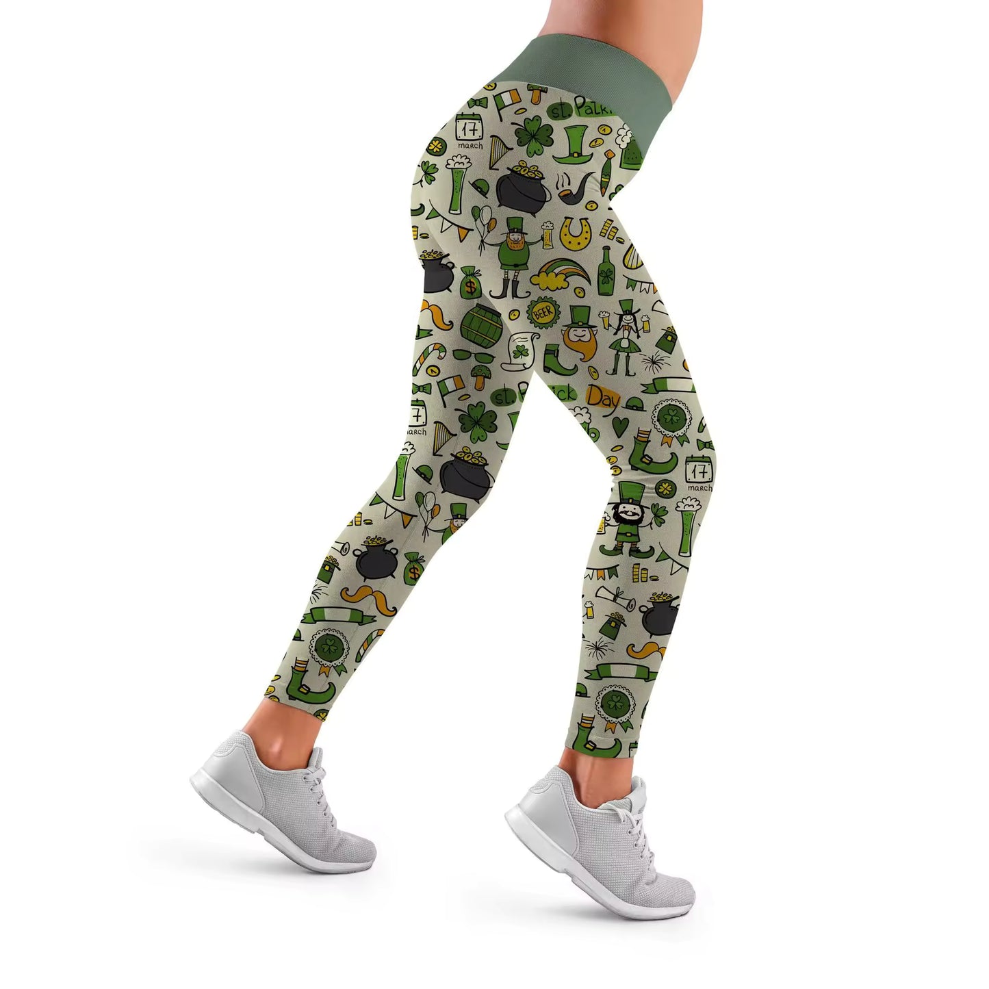 St. Patrick's Day Trendy Leprechaun Leggings