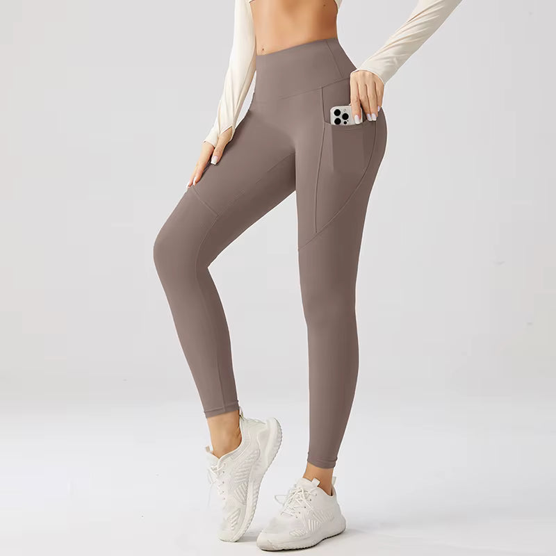 Fitness Pants Side Phone Pocket Yoga Leggings