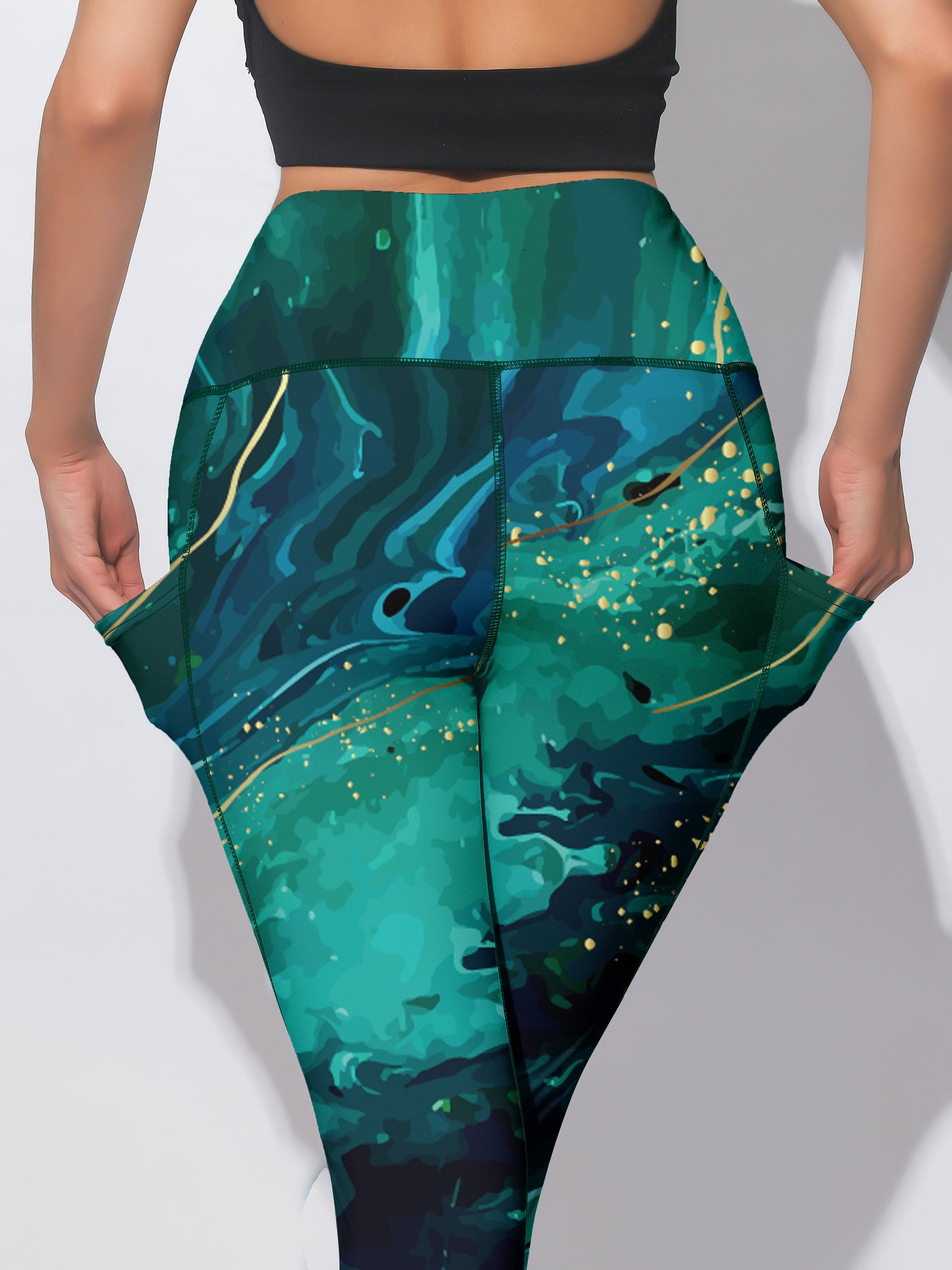 High Waisted Tummy Control Seamless Yoga Pants, Plus Size Comfort Leggings for Women