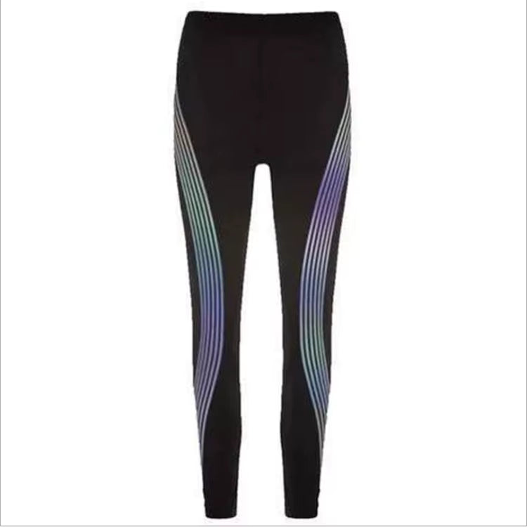 Reflective Breathable Seamless High Waist Yoga Leggings