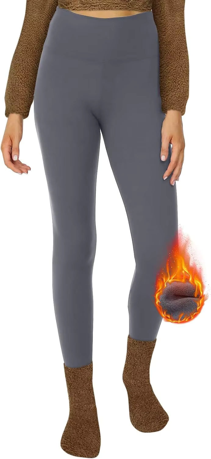 Women's High Waist Winter Yoga Pants Fleece Leggings