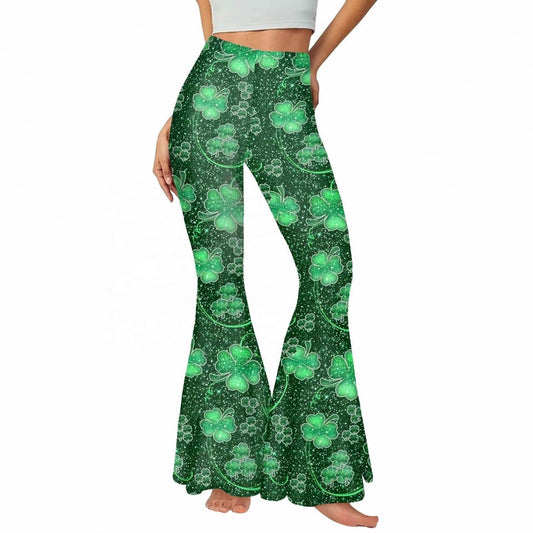 Clovers St. Patrick's Day Women's Flare Pants (Copy)