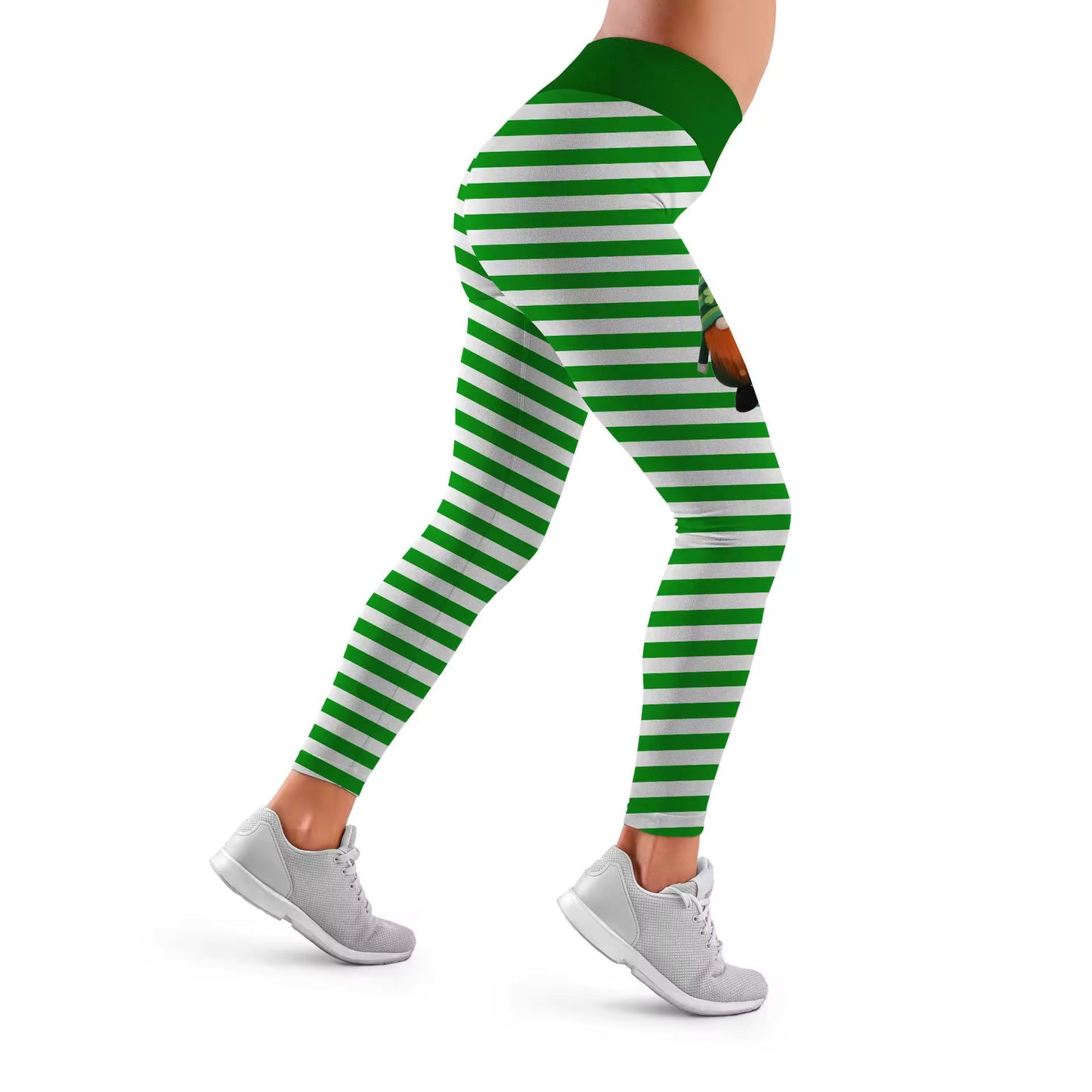St. Patrick's Day Striped Trendy Leggings