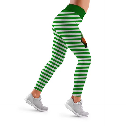 St. Patrick's Day Striped Trendy Leggings