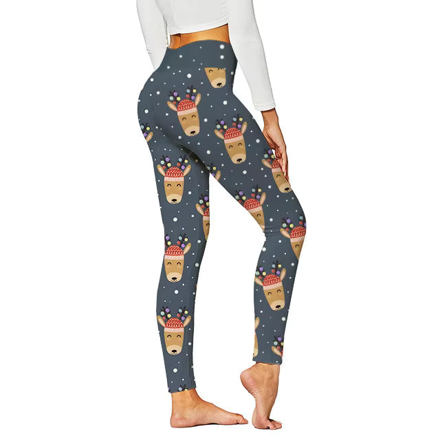 Christmas Pattern Yoga Pants Digital Printed