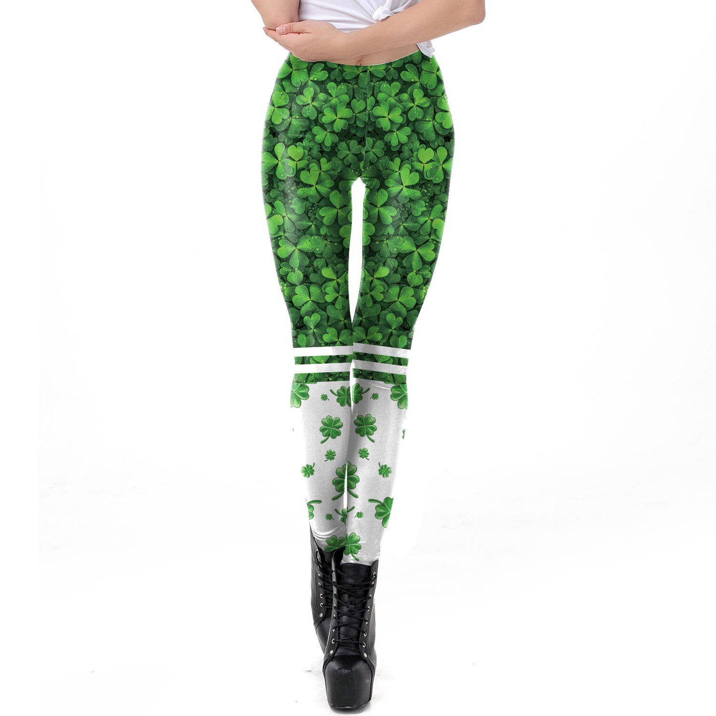 High Waist Women's St. Paddy's Day Fitness Pants