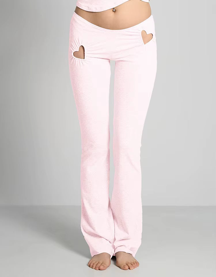 Sexy Pants for Valentine's Day Low Waist 3D Love Hollow Pattern