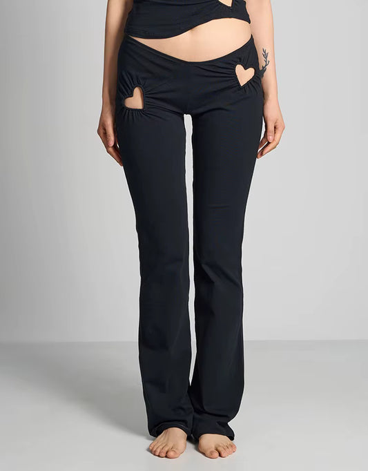 Sexy Pants for Valentine's Day Low Waist 3D Love Hollow Pattern