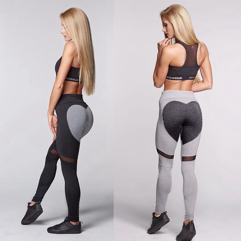 Heart Leggings Sporting Tight Women Yoga Pants with Phone Pocket Gyming Yoga Leggings for Women Butt Yoga Pants Leggings
