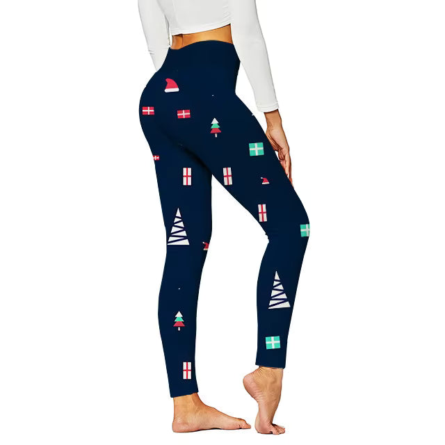Christmas Pattern Yoga Pants Digital Printed