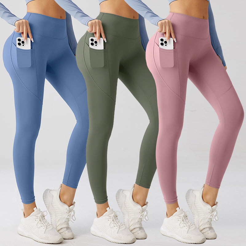 Fitness Pants Side Phone Pocket Yoga Leggings