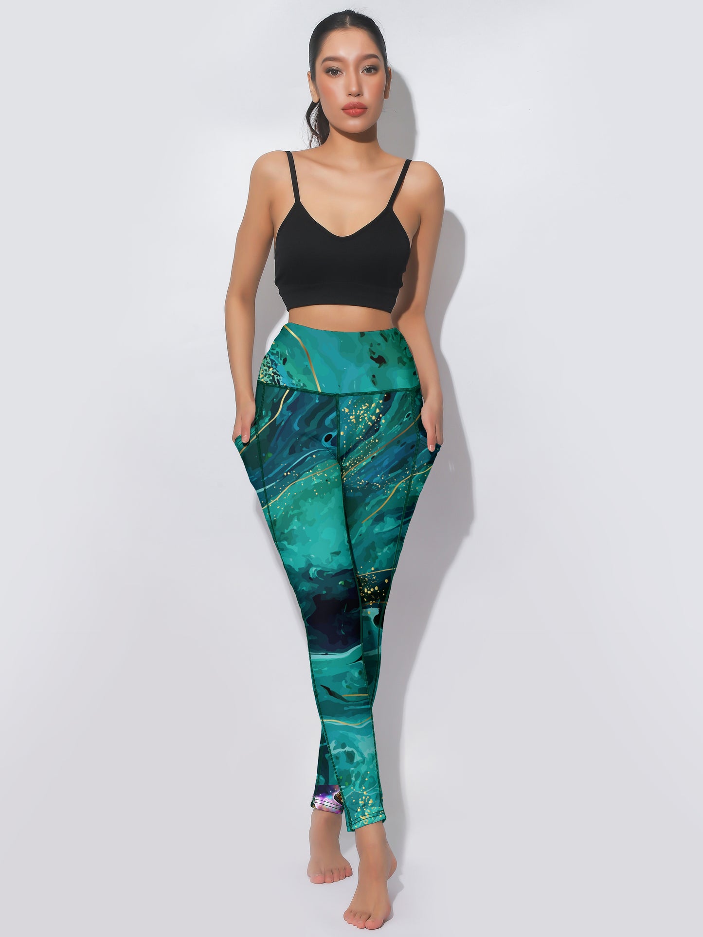 High Waisted Tummy Control Seamless Yoga Pants, Plus Size Comfort Leggings for Women