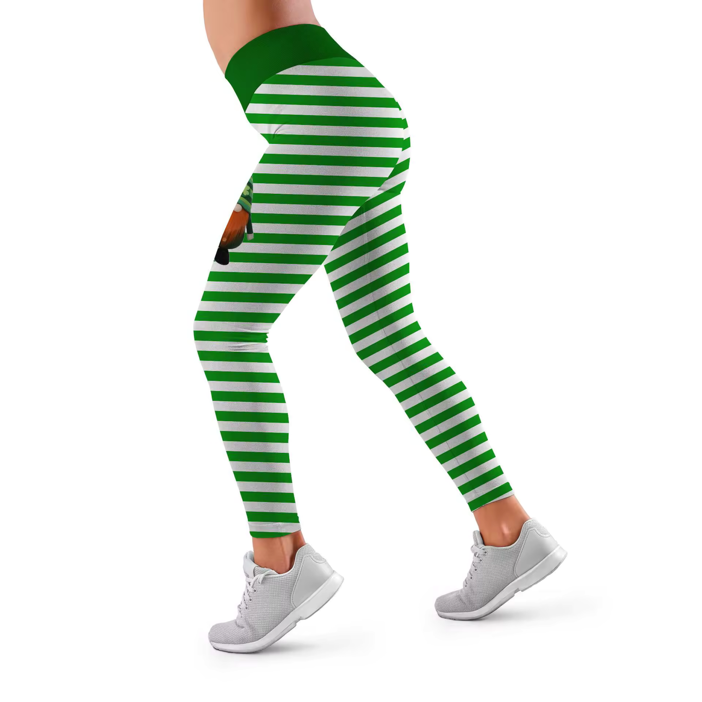 St. Patrick's Day Striped Trendy Leggings