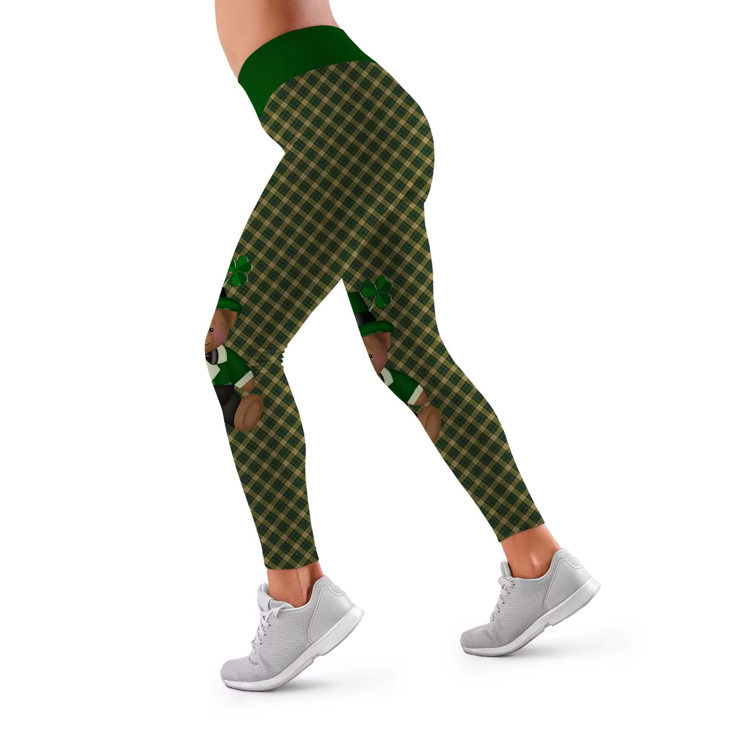 St. Patrick's Day Cool Plaid Leggings