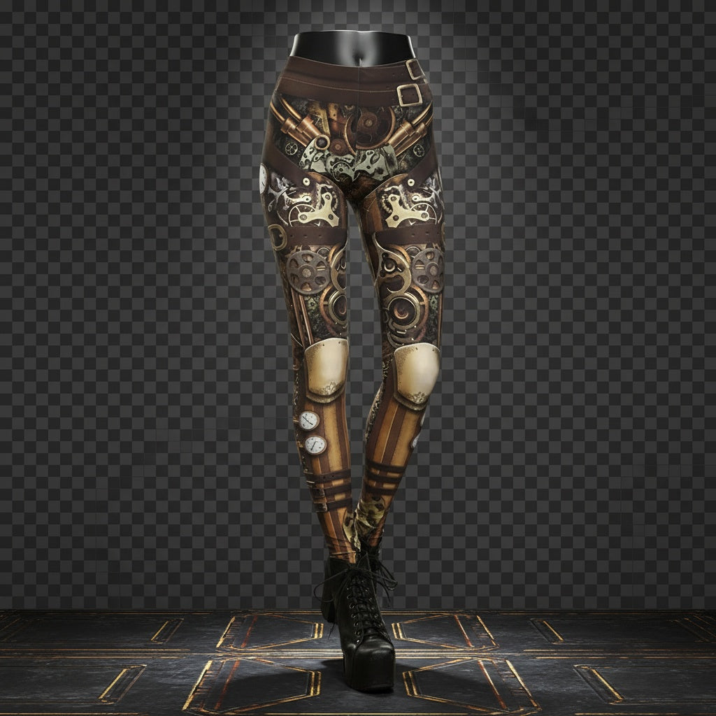 Leggings Mechanical Legs Digital Print Leggings